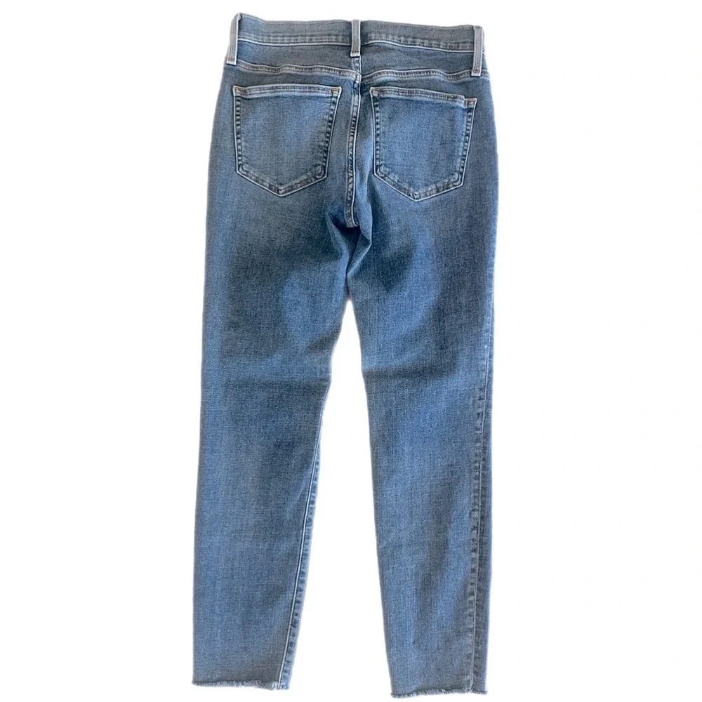 J.Crew Toothpick High Rise Jeans with Raw hem Size 27